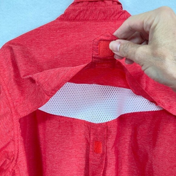 ExOfficio Lightweight Roll Tab Sleeve Button Up Shirt Vented Size Large - Picture 6 of 9